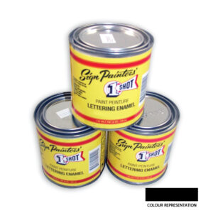 ONE SHOT PAINT LETTERING BLACK 199-L