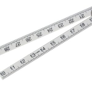 Folding Rule White ABS Plastic 1 Metre / 39in