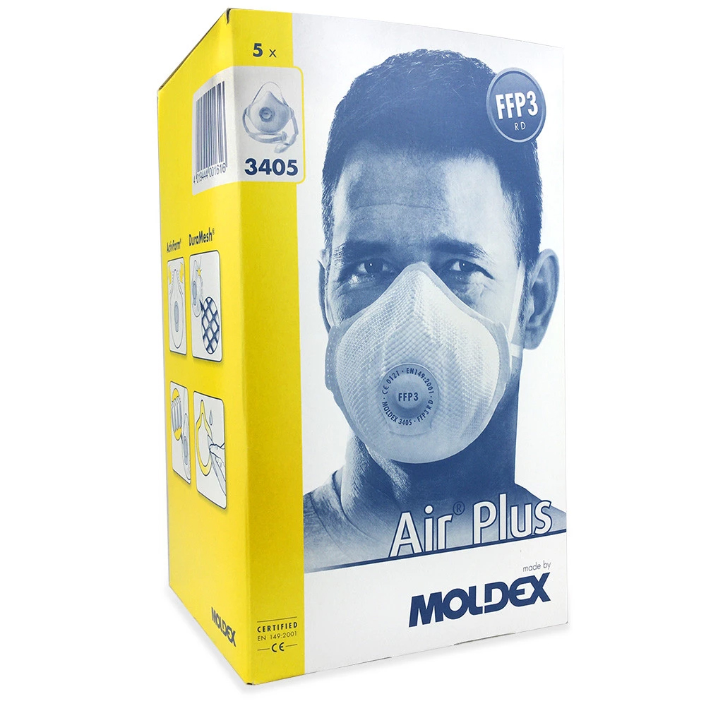 Moldex 3405 Air Plus Series 3000 Reusable Mask FFP3 - Image 2